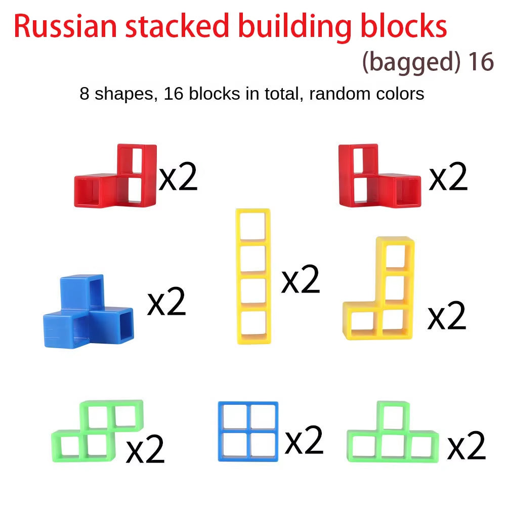New 3D Tetris Tower Balancing Stacking Toys, Board Games for Kids,Puzzle Board Assembly Brick Educational, Parties, Travel Toys